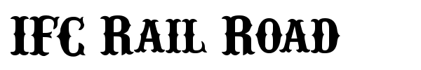IFC Rail Road font preview